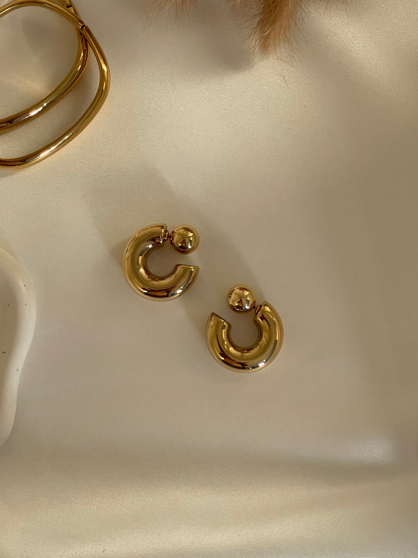 Chunky Hoop Earrings