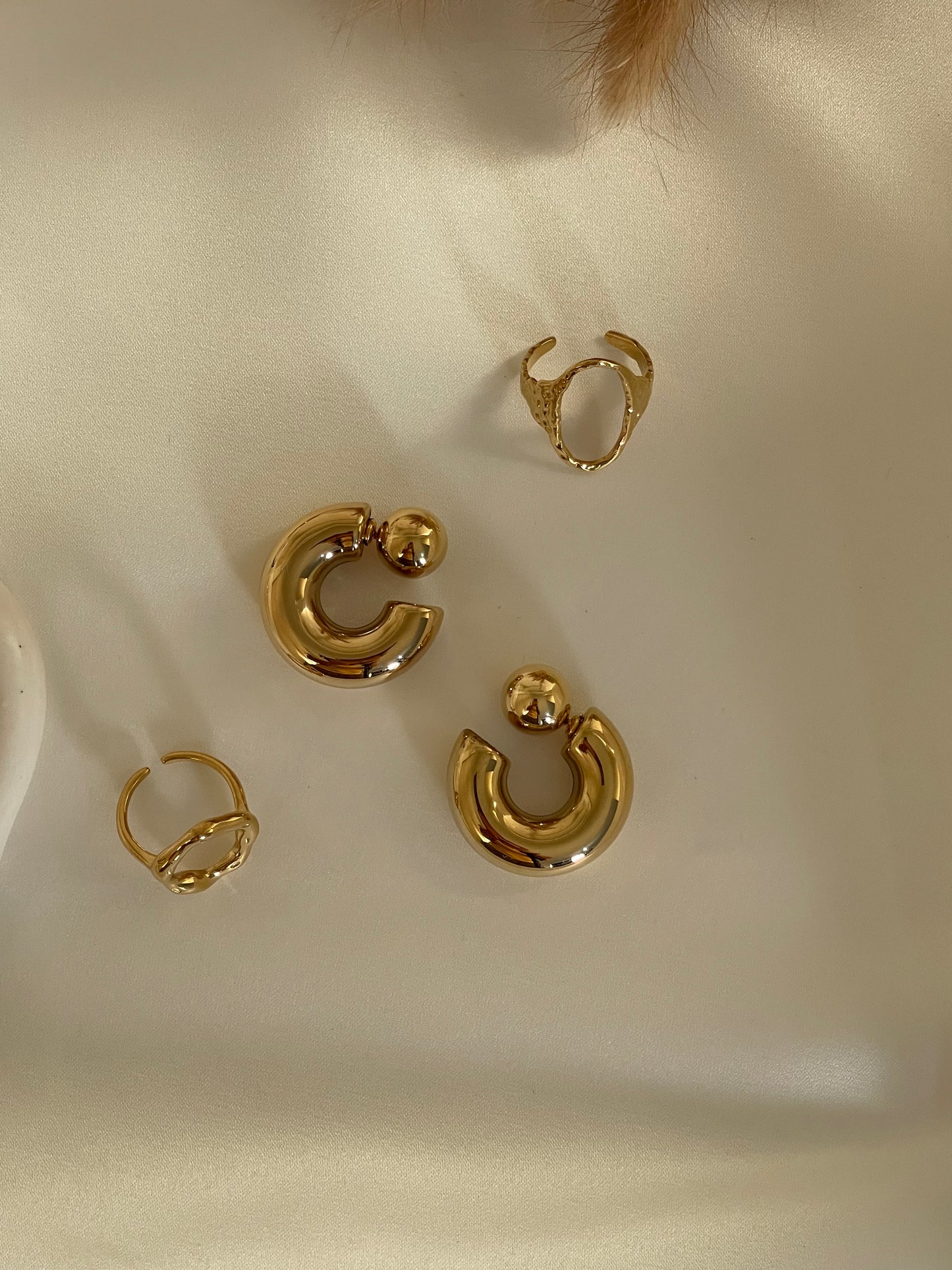 Chunky Hoop Earrings