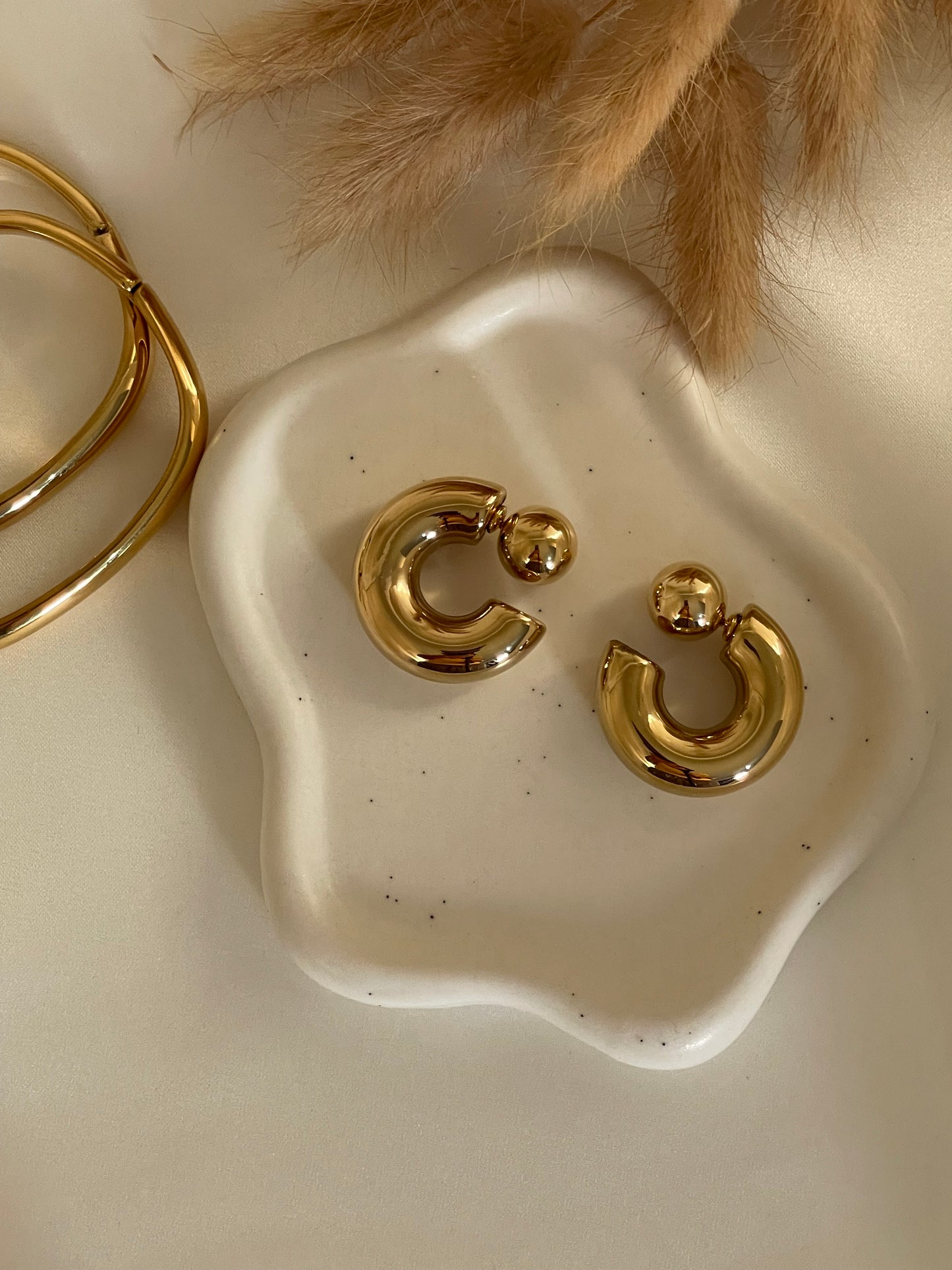 Chunky Hoop Earrings